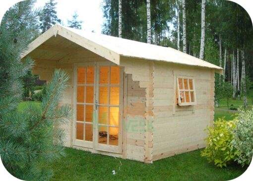 Caseta de Jardín Capri 3000mm x 3000mm 28mm Grosor de la Madera Vista Lateral MNVEEK