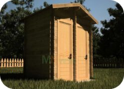 Caseta de Jardín Ducha y Baño 2600mm x 2000mm 28mm Grosor de la Madera Vista General MNVEEK