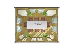 Mirador de Madera Acristalado Fons Vista Interior Mnveek