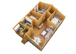 Alternative view of Casa de Madera Tordera 79,3m2