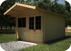 Caseta de Madera Rodas2 4000mm x 5000mm 45mm Grosor de la Madera Vista Lateral MNVEEK