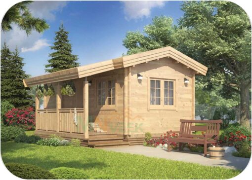 Caseta de Madera Sauna Vista General MNVEEK