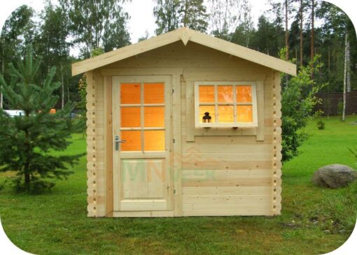 Caseta de jardín Tilos de 5,0m² construidos y de 3,9m² de superficie útil, de 28 mm de grosor de la madera