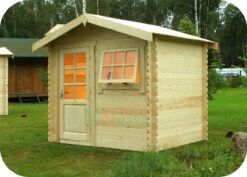 Caseta de Jardín Tilos 2500mm x 2000mm 28mm Grosor de la Madera Vista General MNVEEK