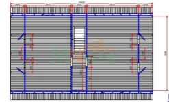 Casa de Madera Verona 5930mm x 8750mm 70mm Grosor de la Madera 2 Plantas Plano1 MNVEEK