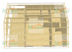 Casa de Madera Sicilia 70mm Grosor de la Madera MNVEEK