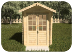 Caseta de Jardín Mery 2200mm x 2200mm 28mm MNVEEK