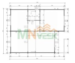 Casa de Madera Tolosa 70mm Grosor de la Madera Plano MNVEEK