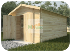 Garaje de Madera Bañolas Vista General MNVEEK