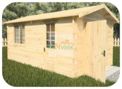 Garaje de _Madera Bañolas Vista Frontal MNVEEK