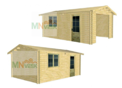 Garaje de Madera Bañolas Vista General MNVEEK