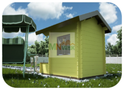 Caseta Infantil Peppa1 con Terraza Vista General MNVEEK