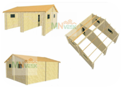 Garaje de Madera Sanabria1 Vista General MNVEEK