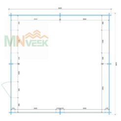 Garaje de Madera Toba2 Plano MNVEEK