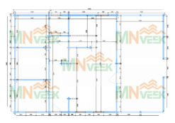 Casa de Madera Santorini 70mm Grosor de la Madera Plano MNVEEK