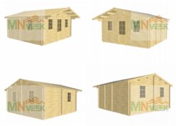 Bungalow_de_madera_Susana3_6000x6000mm_45_Grosor_de_la_madera_Vista_Laterales_Mnveek