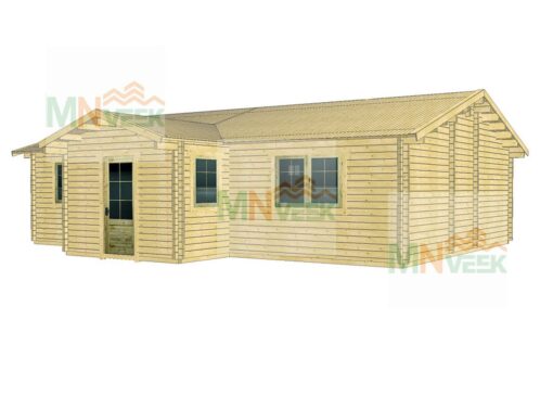 Casa de Madera Salamanca 10870x9010+3170mm 70mm vista general mnveek