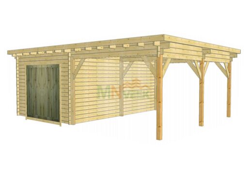 Garaje_de_Madera_con_Porche_Garraf_7938mmx6000mm_Mnveek