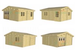 Alternative view of Garaje de Madera Kalev 36m2