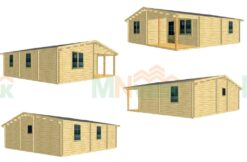 Alternative view of Casa de madera Badajoz de 70 m2 tres habitaciones