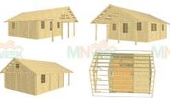 Alternative view of Casa de Madera León de 56 m² con altillo