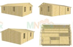 Alternative view of Casa de madera Puertollano de 50 m² dos habitaciones